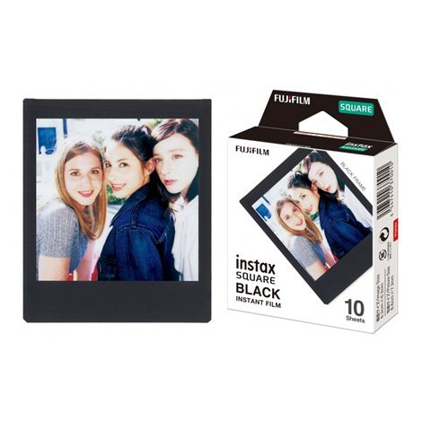 Fujifilm | Instax Square Instant Film Black | Glossy | Quantity 10